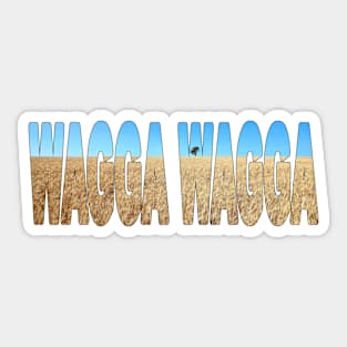 WAGGA WAGGA - Outback NSW Australia Wheat Fields Sticker